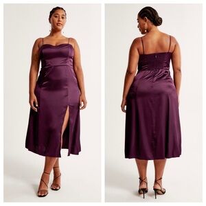Abercrombie & Fitch Purple Satin Dress